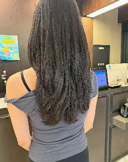 헤어 시술 후 고객 리뷰 사진 1